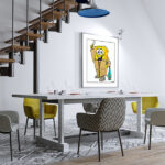 jr artiste poster bob eponge mockup