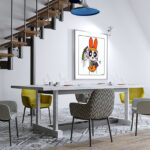 jr artiste poster super nana mockup