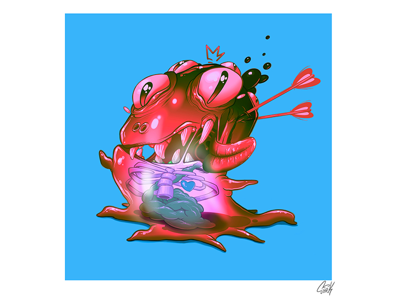 syrk visuel monster blue caribean