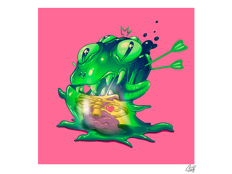 syrk visuel monster rose