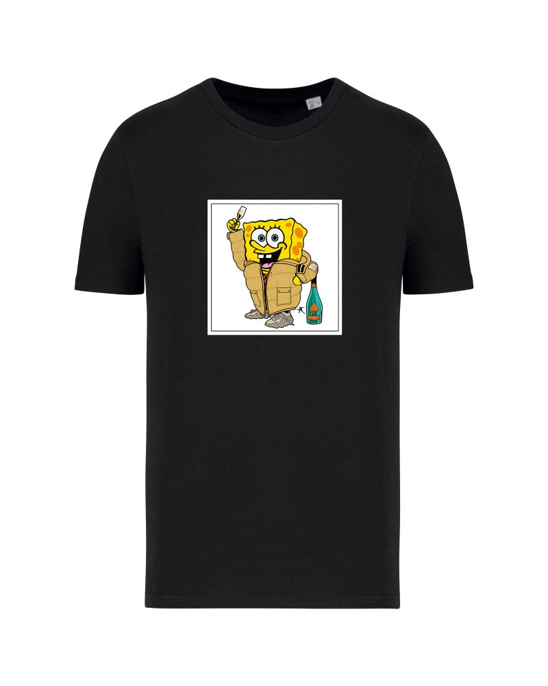 teeshirt bob eponge front noir