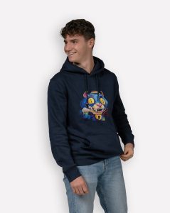 sweatshirt homme urban cat mockup front bleu marine