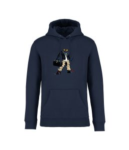 sweatshirt goldorak front bleu marine