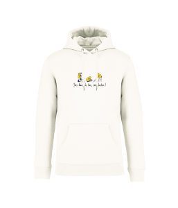 sweatshirt les petits pecheurs front ivoire