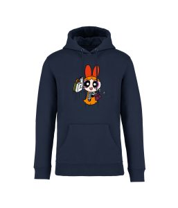 sweatshirt super nana front bleu marine