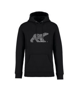 sweatshirt ours 150 front noir sweatshirt ours 150 front noir
