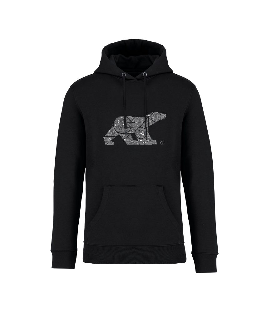 sweatshirt ours 150 front noir sweatshirt ours 150 front noir