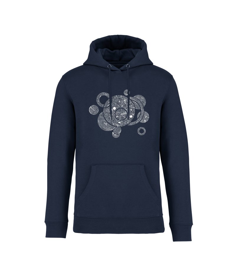 sweatshirt ricochets 150 front bleu marine