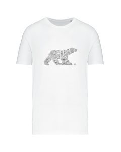 teeshirt ours 150 front blanc teeshirt ours 150 front blanc