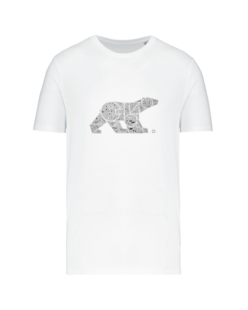 teeshirt ours 150 front blanc teeshirt ours 150 front blanc