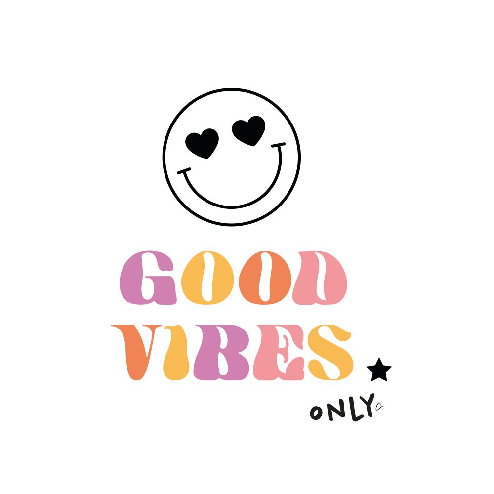 caroline design graphic visuel good vibes noir