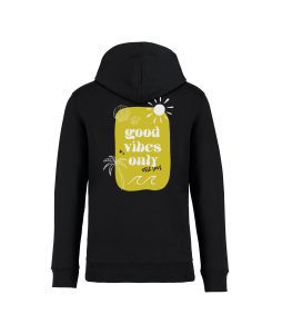 sweatshirt good vibes only back noir
