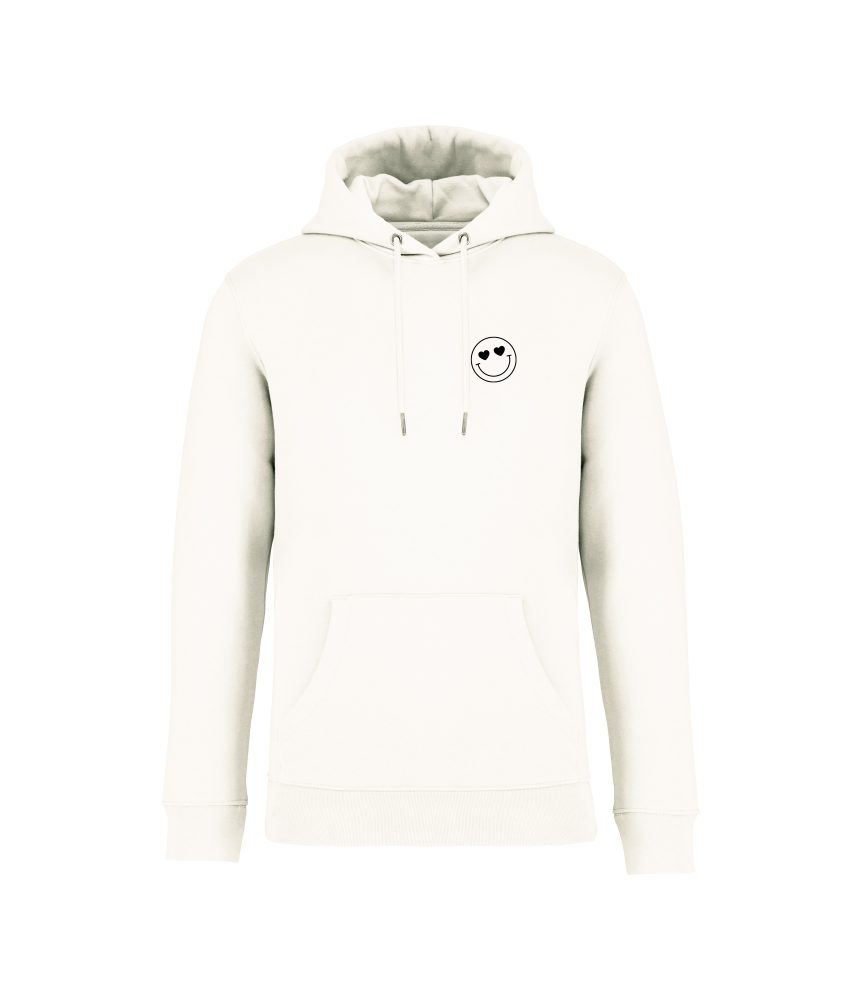 sweatshirt good vibes front ivoire