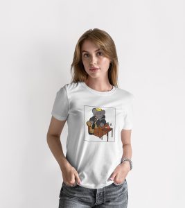 teeshirt femme babar mockup front blanc