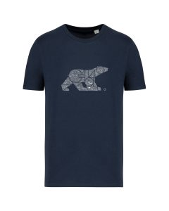teeshirt ours 150 front bleu marine teeshirt ours 150 front bleu marine