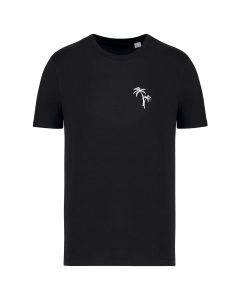 teeshirt palmiers front noir