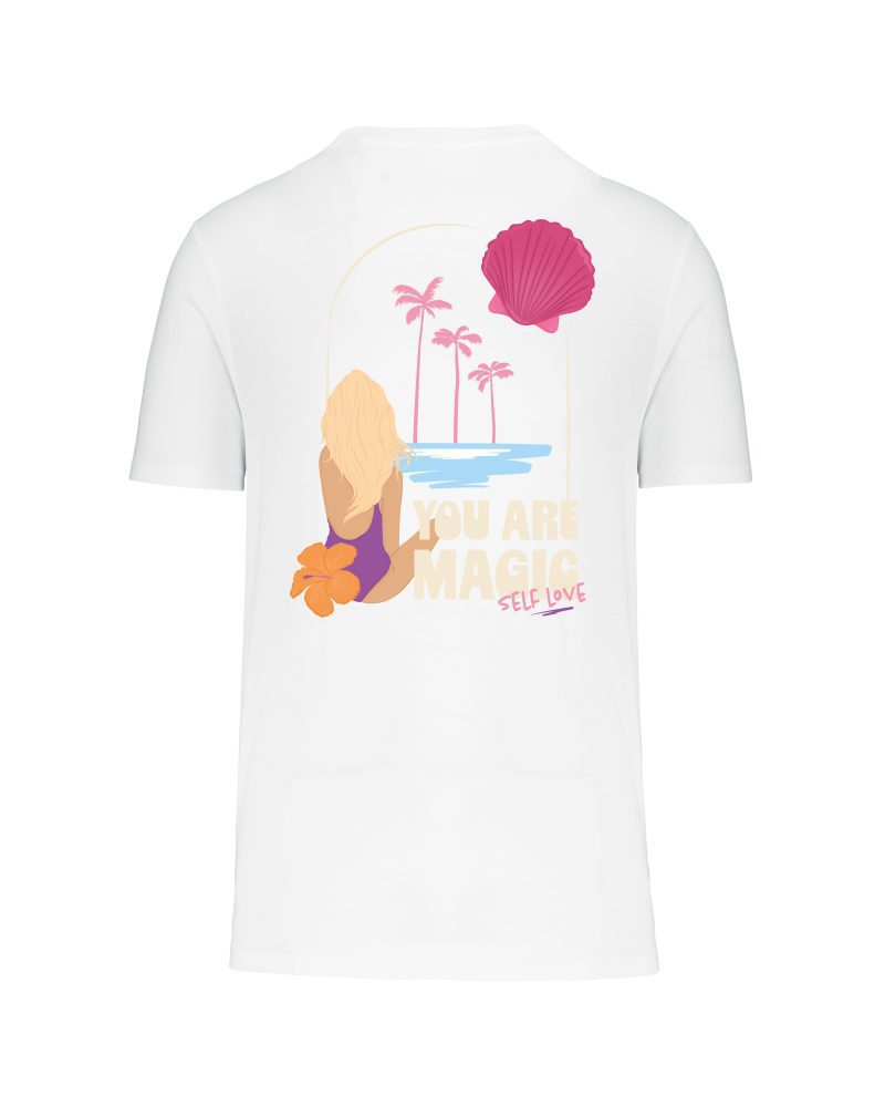 teeshirt you are magic back blanc