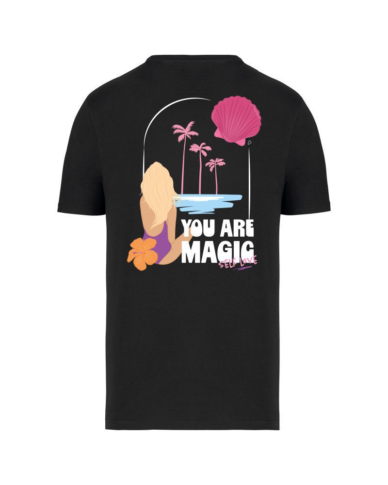 teeshirt you are magic back noir