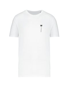 tseehirt palmier front blanc