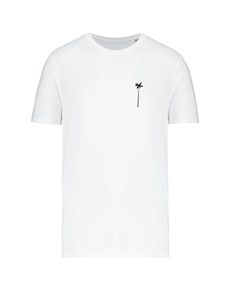 tseehirt palmier front blanc