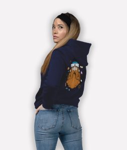 sweatshirt femme marin roux mockup back bleu marine