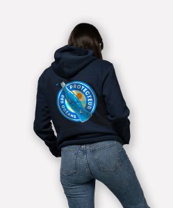sweatshirt femme protecteur oceans mockup back bleu marine