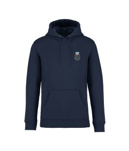 sweatshirt marin gris front bleu marine