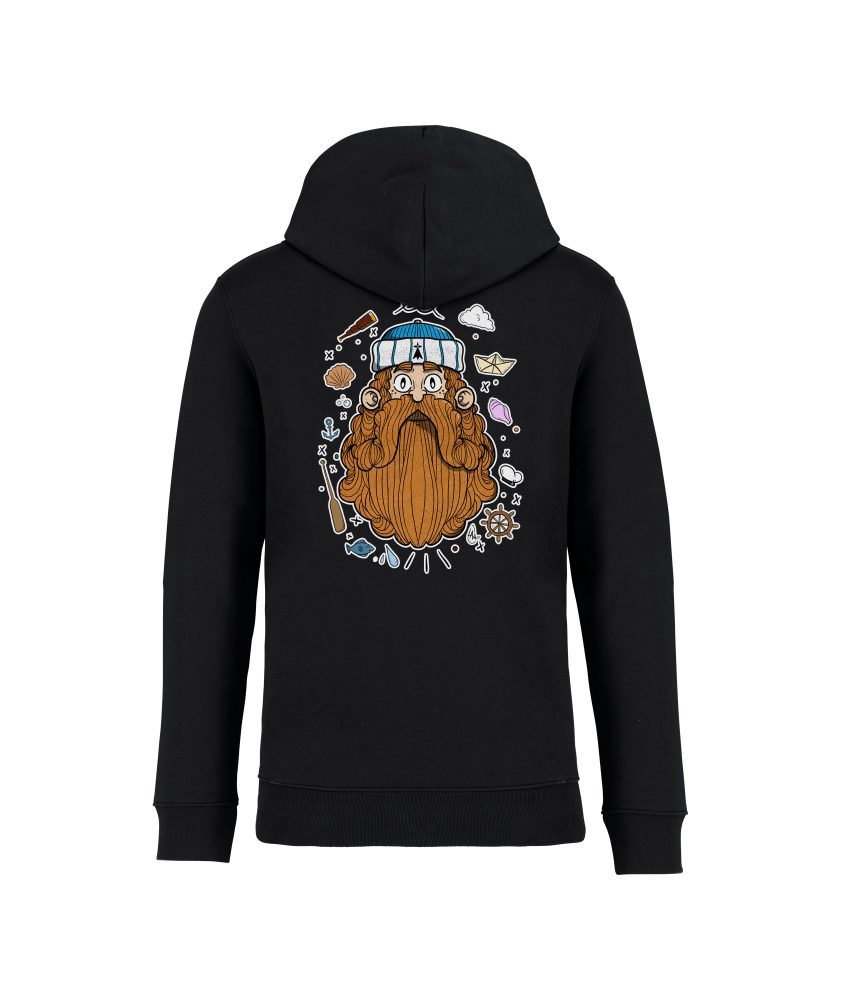 sweatshirt marin roux back noir