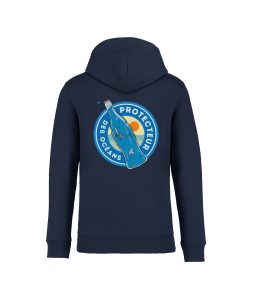 sweatshirt protecteur oceans back bleu marine