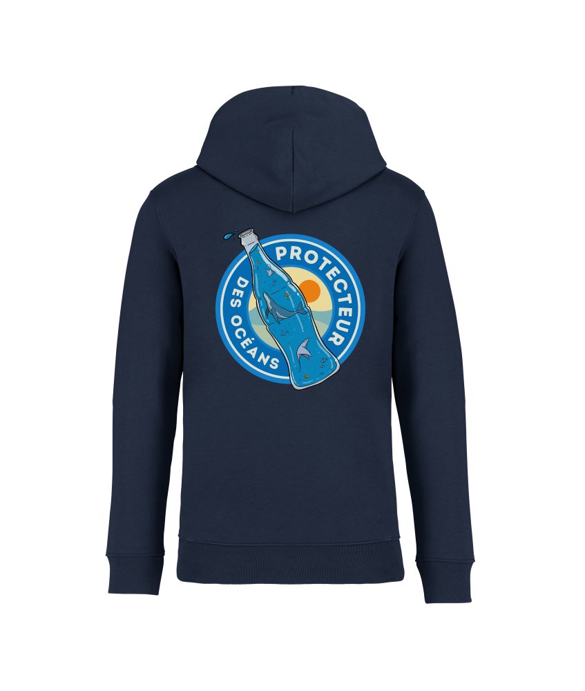 sweatshirt protecteur oceans back bleu marine