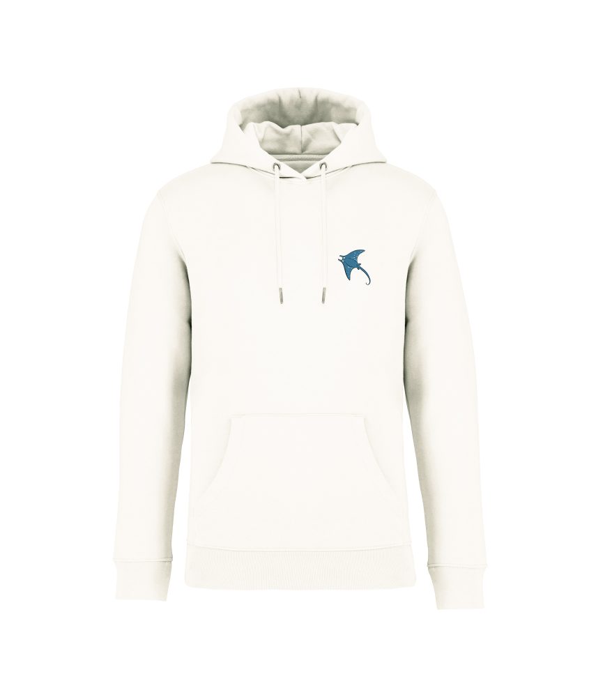 sweatshirt protecteur oceans front ivoire raie