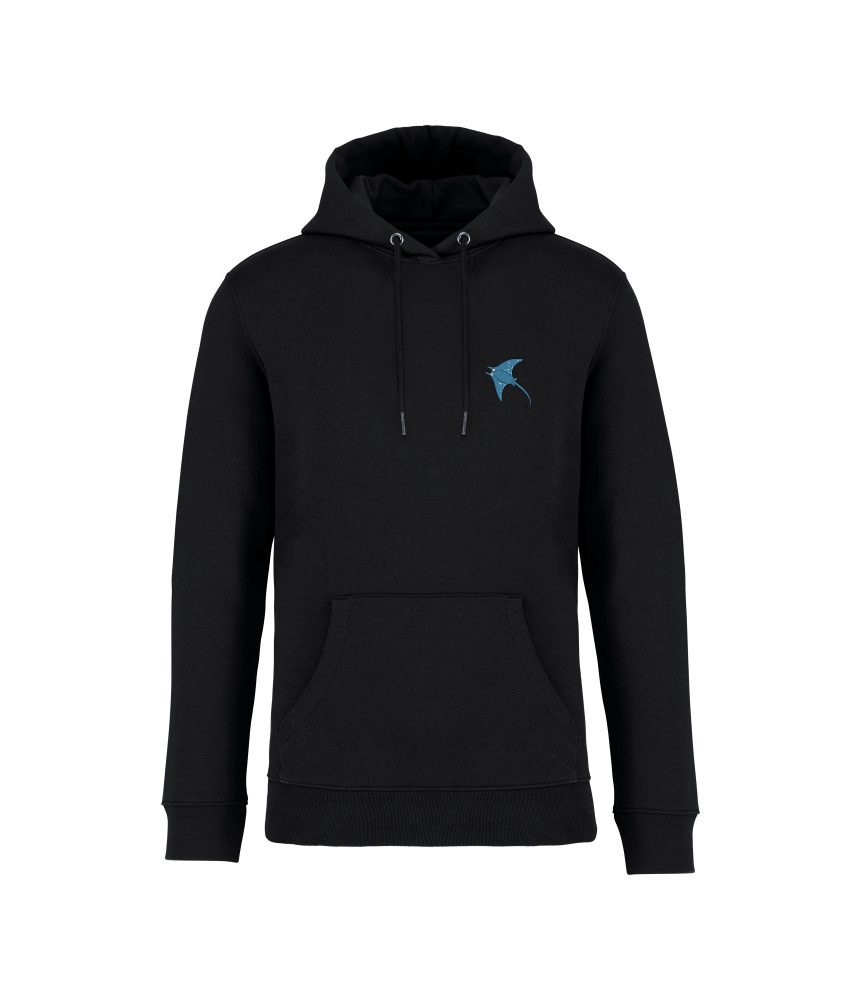 sweatshirt protecteur oceans front noir raie