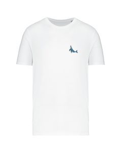 teeshirt baleine front blanc