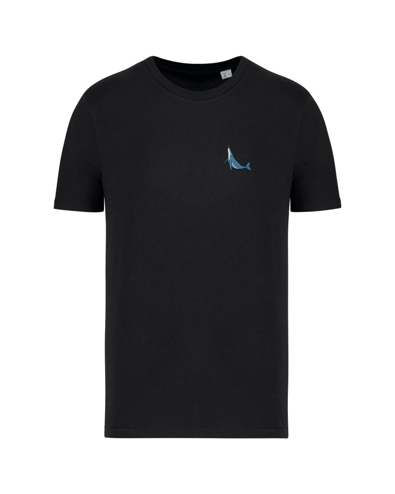 teeshirt baleine front noir