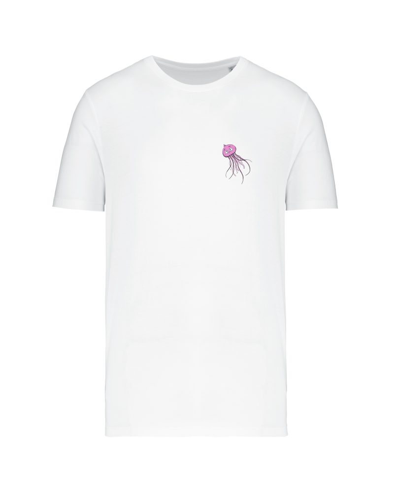 teeshirt meduse front blanc