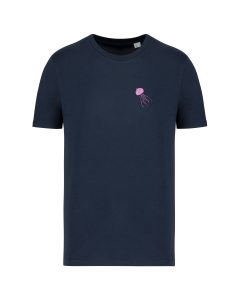 teeshirt meduse front bleu marine