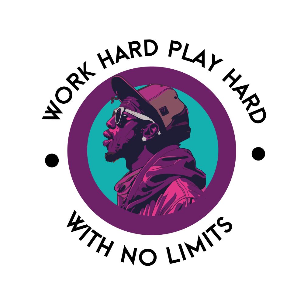 color flow visuel work hard play hard