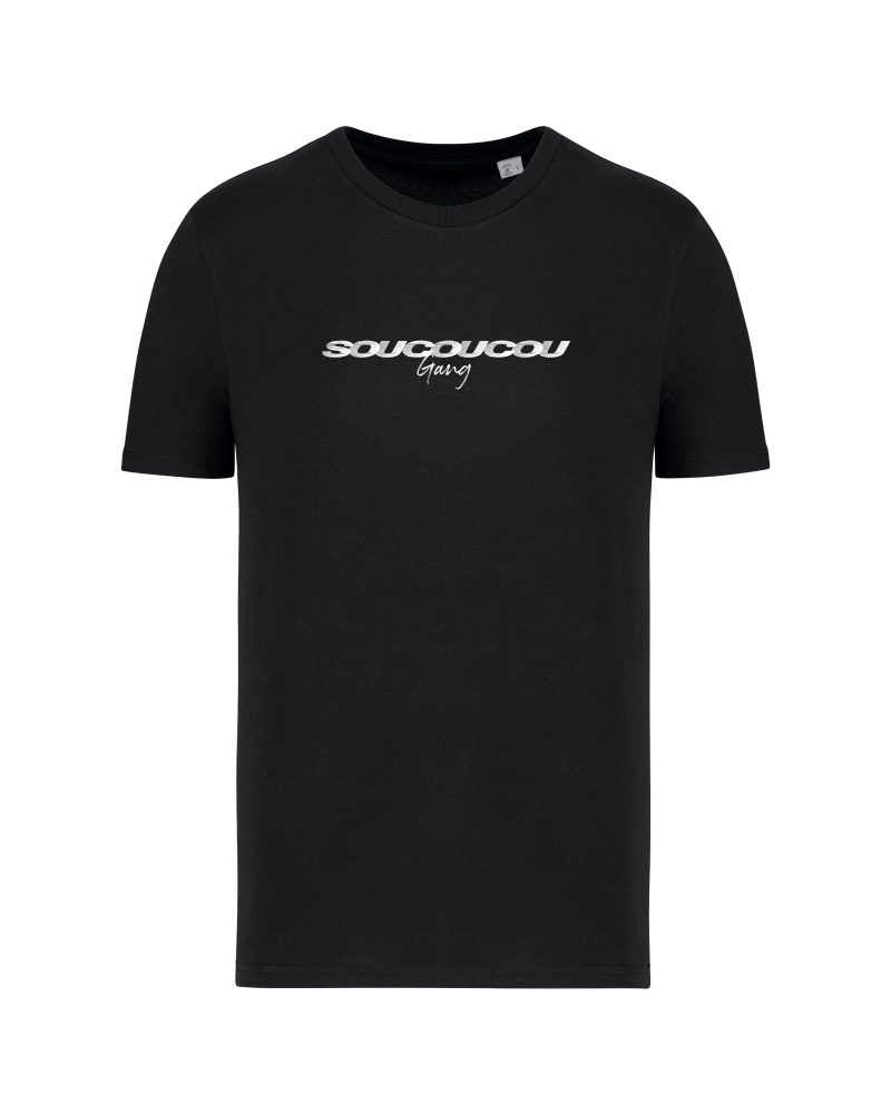 teeshirt soucoucou gang front noir slogan teeshirt soucoucou gang front noir slogan
