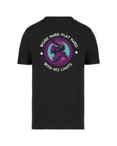 teeshirt work hard back noir