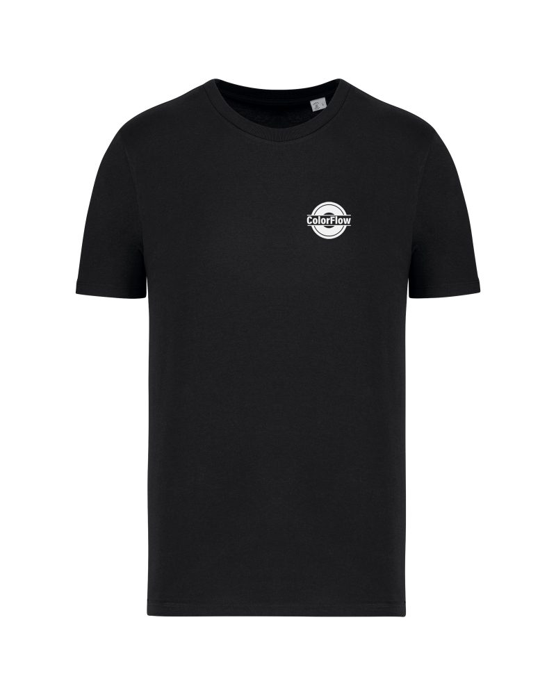 teeshirt color flow logo front noir
