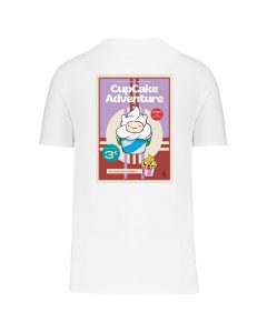 teeshirt cupcake back blanc