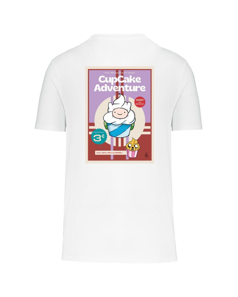 teeshirt cupcake back blanc
