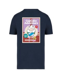 teeshirt cupcake back bleu marine