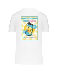 teeshirt pikacola back blanc