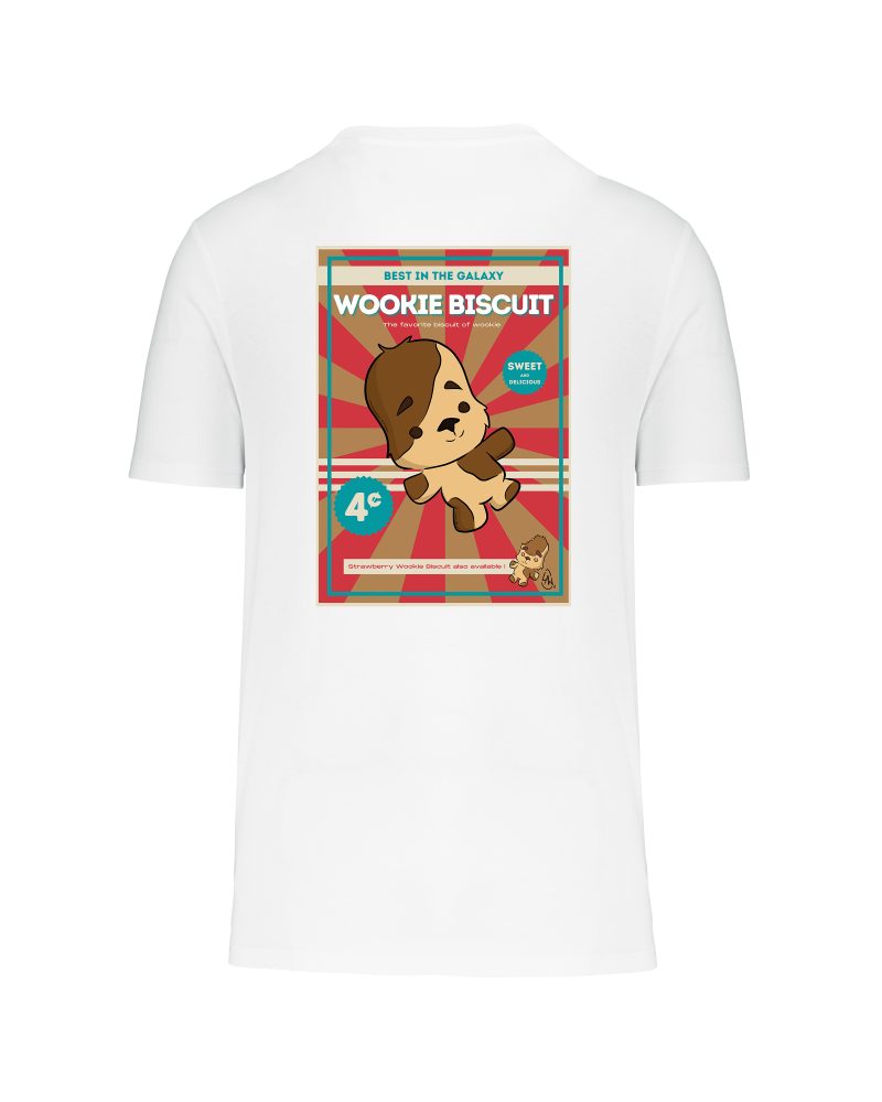 teeshirt wookie back blanc