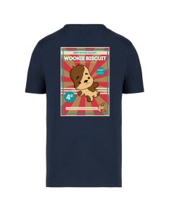 teeshirt wookie back bleu marine