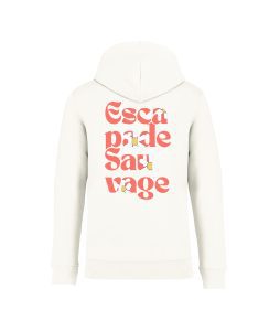 sweatshirt escapade sauvage back ivoire