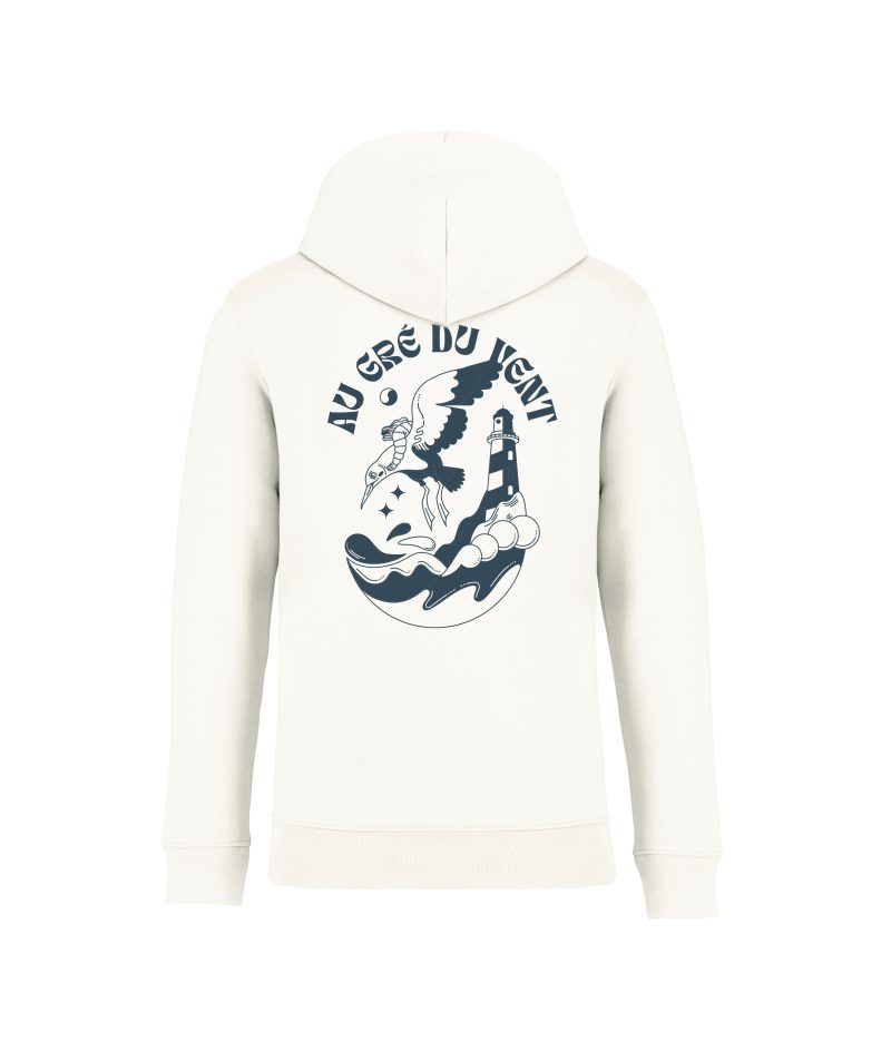 sweatshirt gre vent back ivoire