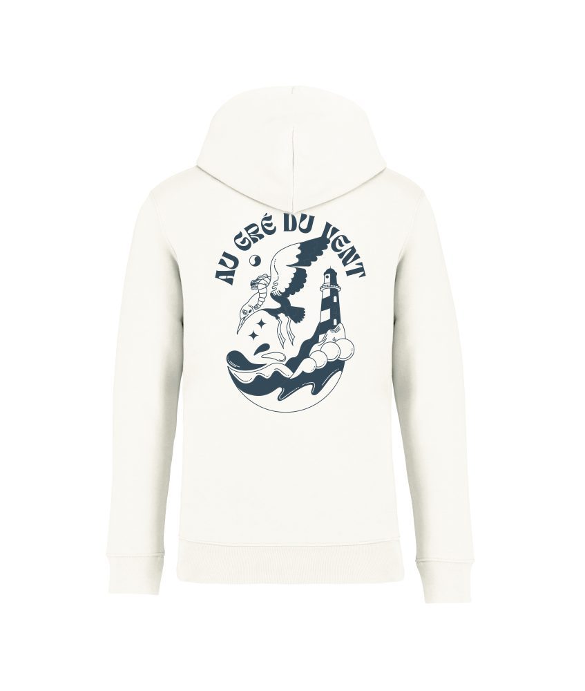 sweatshirt gre vent back ivoire