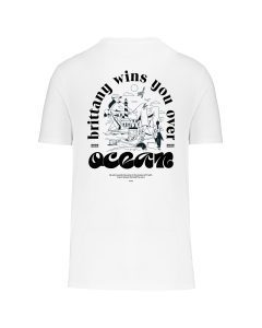 teeshirt ocean back blanc